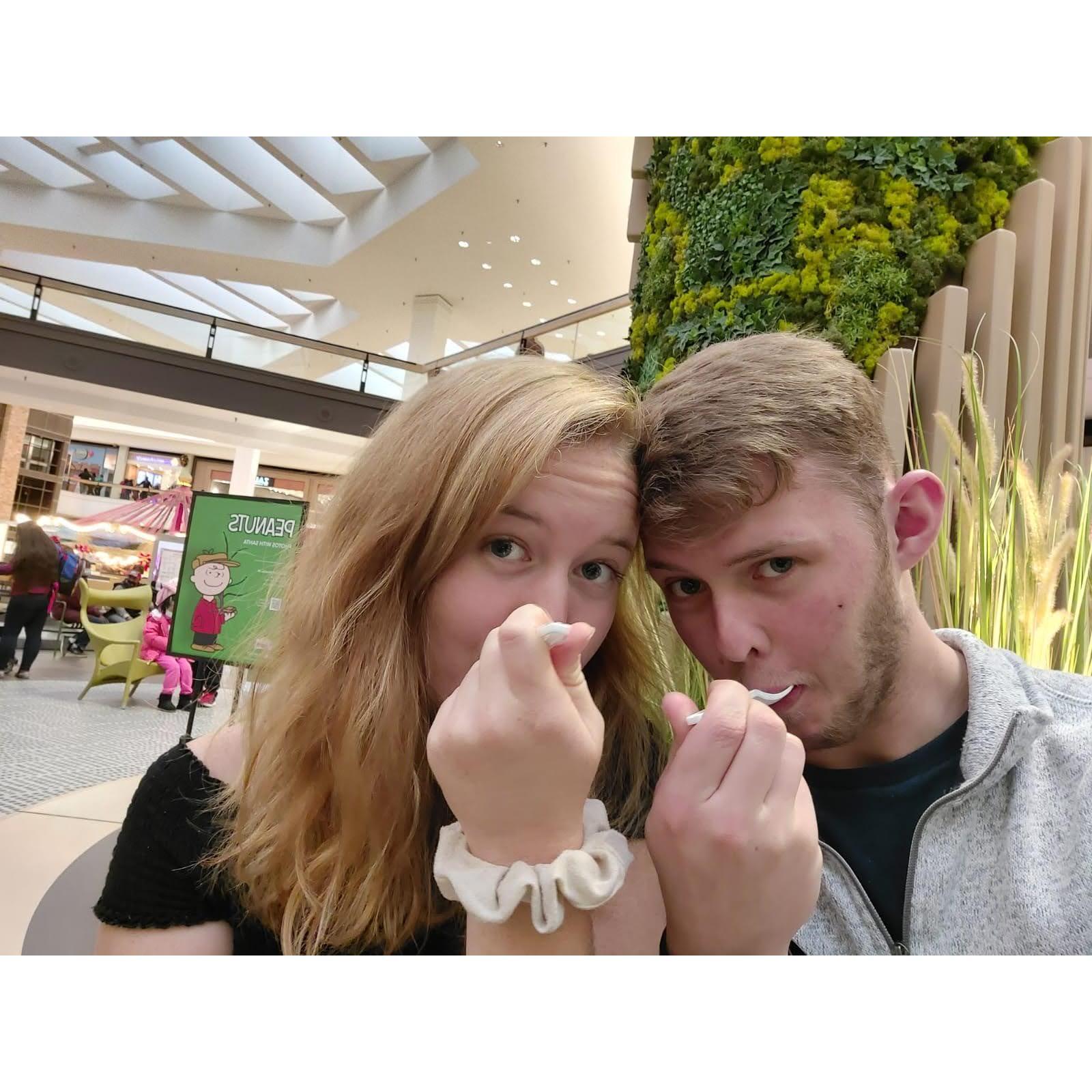 Technically our 1st date! (7 months after we started dating long distance!), Wheaton, December 2020