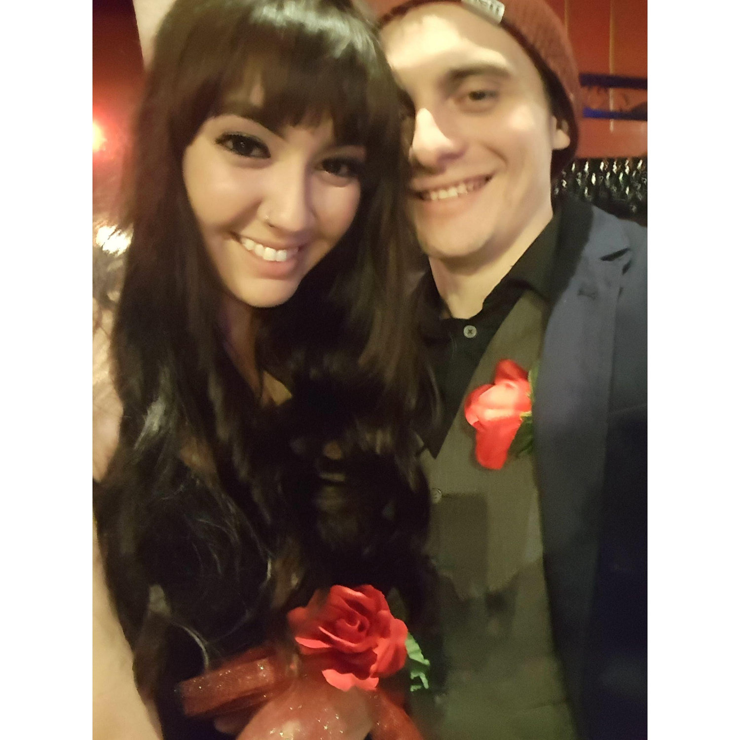 We went to a flashback prom at Ace of Spades! It was cool since we didn't go to the same high school and we got to go to prom together after all <3