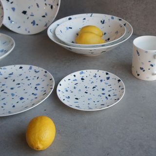 Terrazzo Azzurro Bread & Butter Plates, Set of 2
