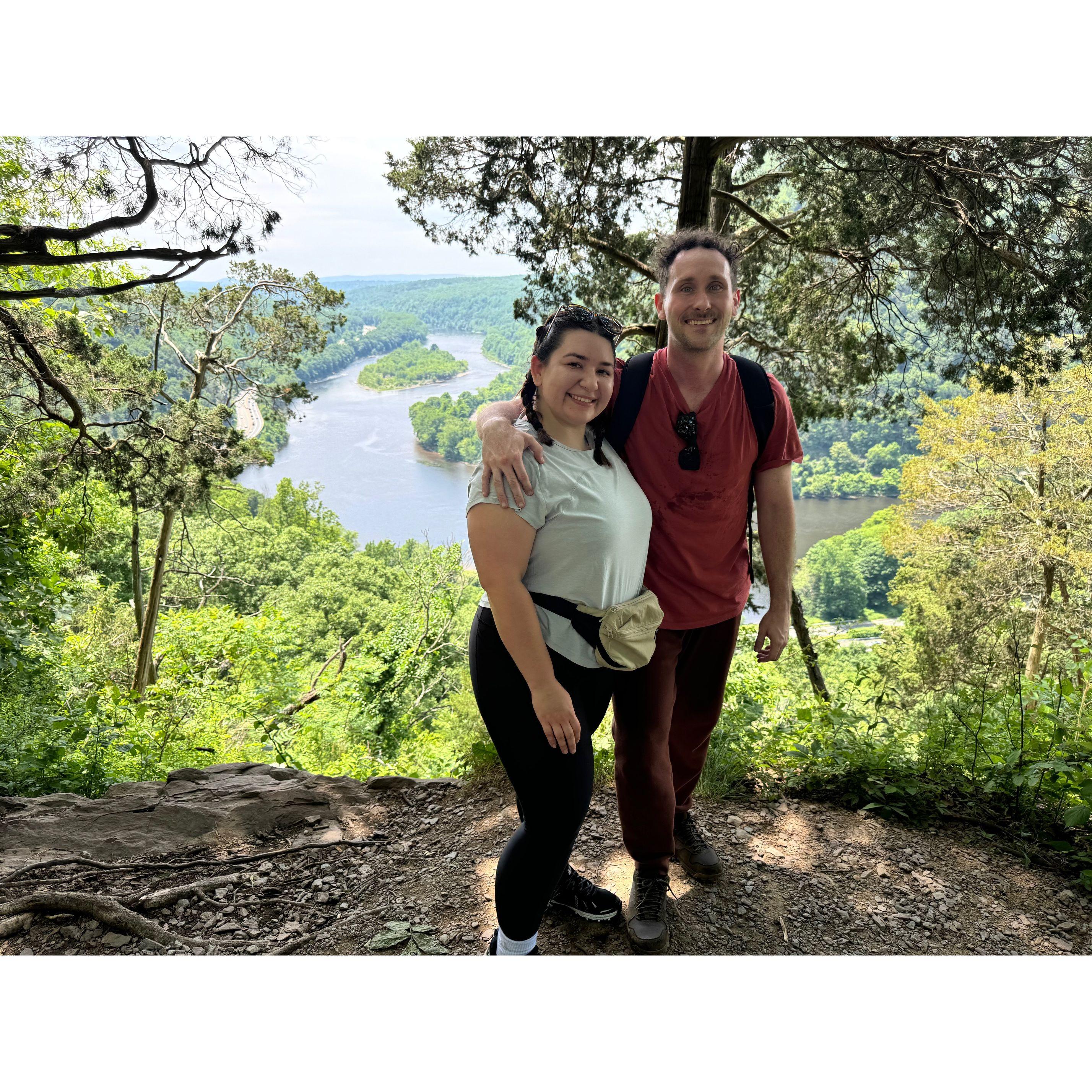 Hiking by the Delaware Water Gap
