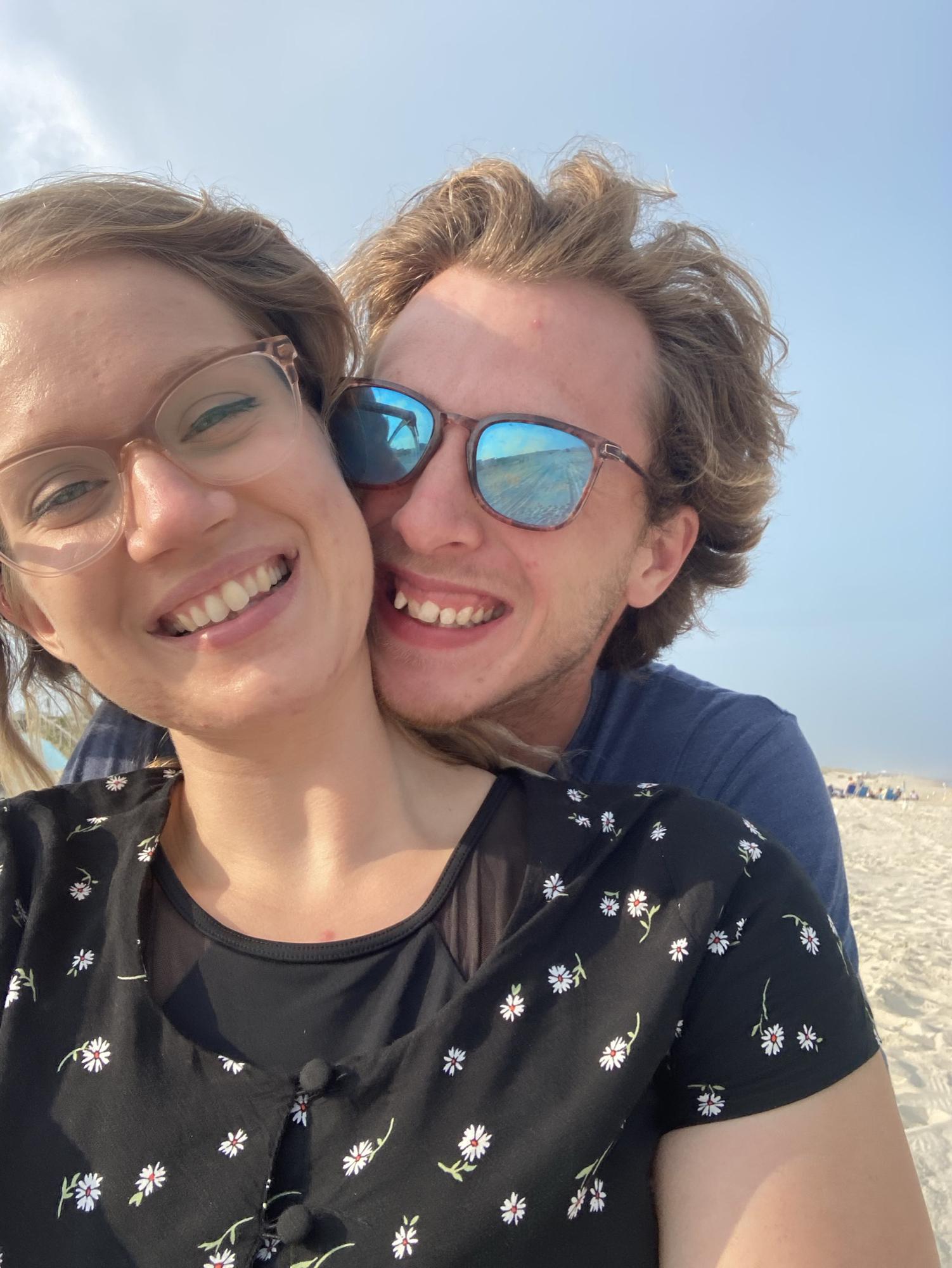 2 year anniversary picnic on the beach! Perfect weather and a perfect day to spend together.
