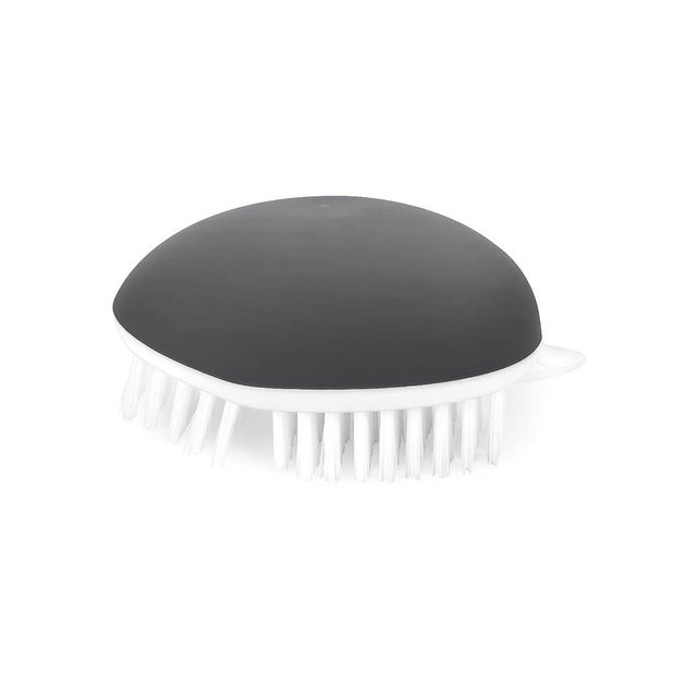 Vegetable Brush Potato Scrubber Brush Non Slip Comfortable Fruit Cleaning Tools for Washing Fruit Mushrooms Carrot or Tough-Skinned Vegetables (1 Pack Grey)
