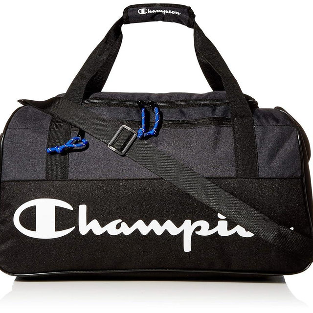 Champion Unisex Adult Velocity Duffel Bag, Grey/Black, One Size US
