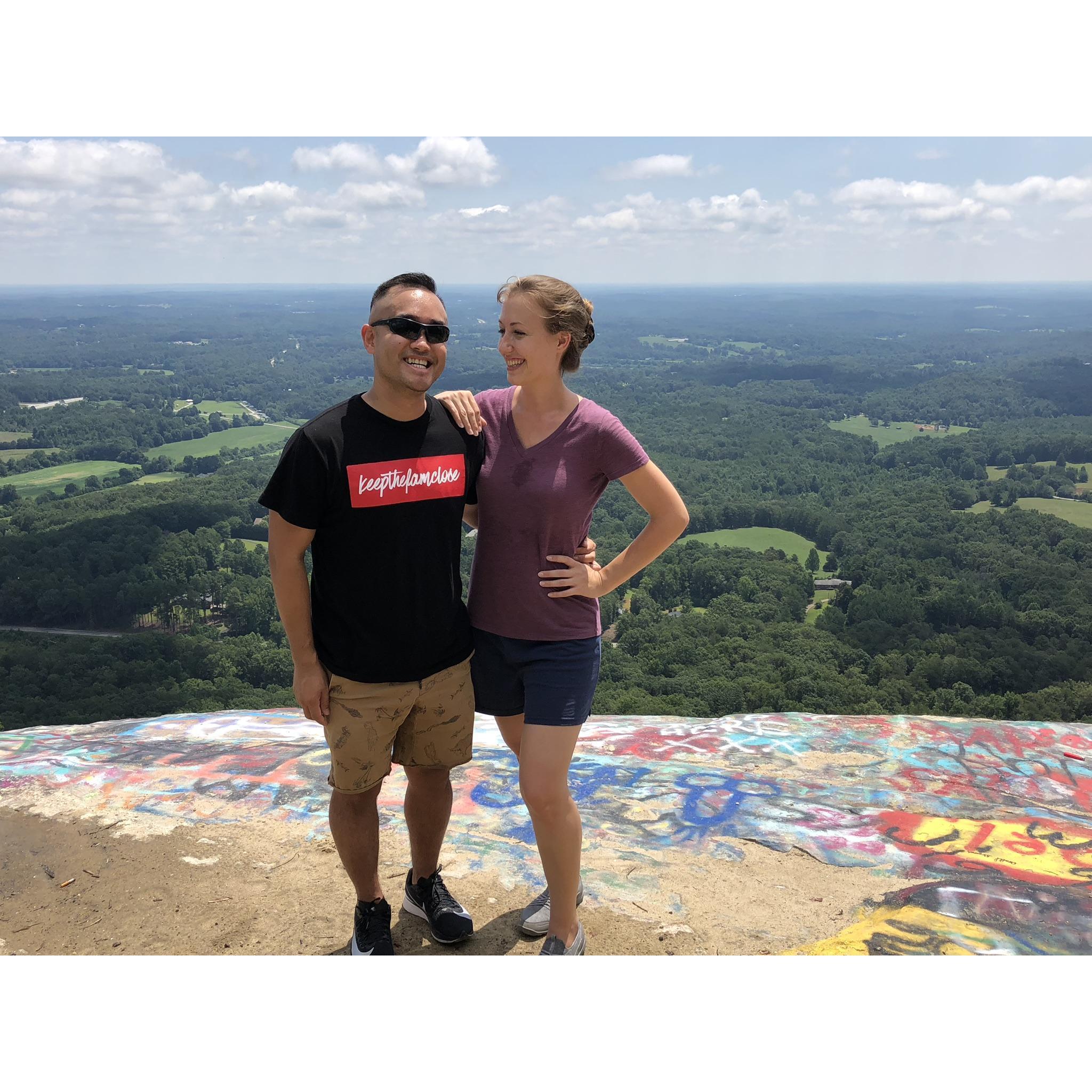 We visited family in Toccoa, Georgia...