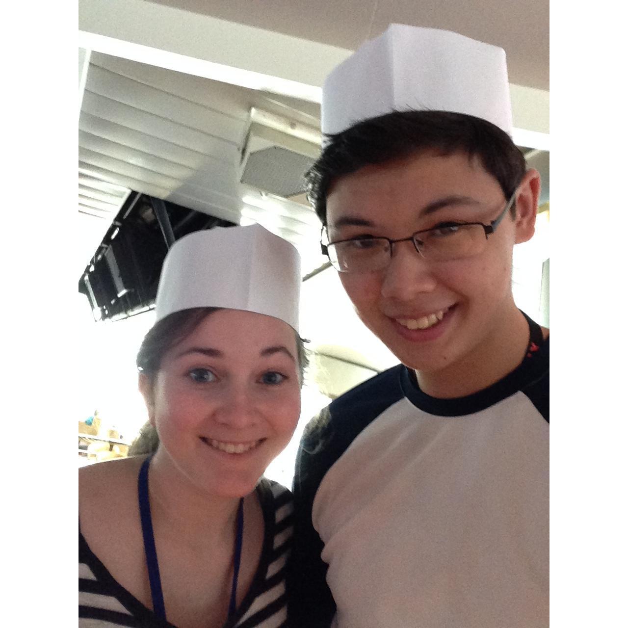We learned how to make sushi