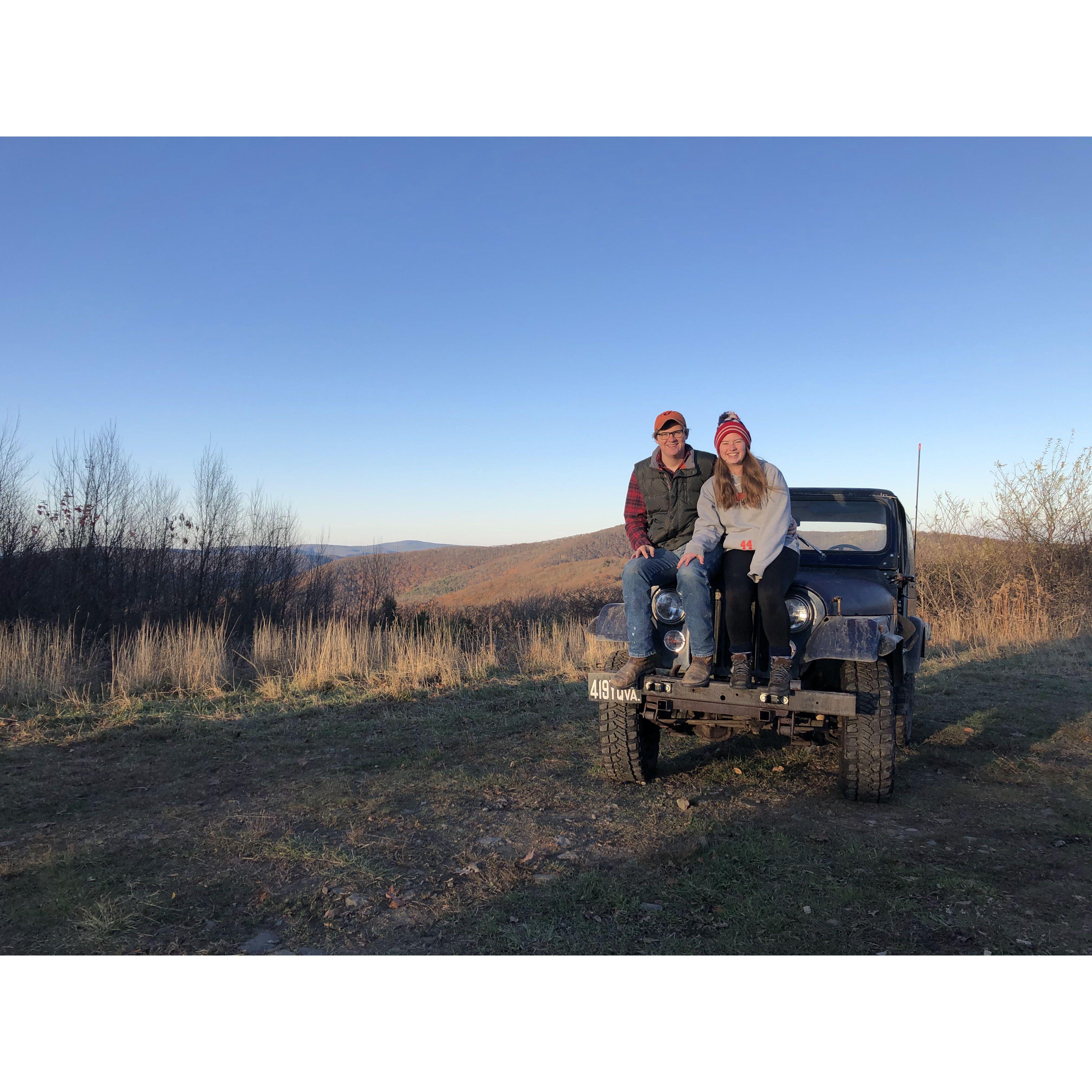 Jeep trip up Flag Pole Knob, 2019
