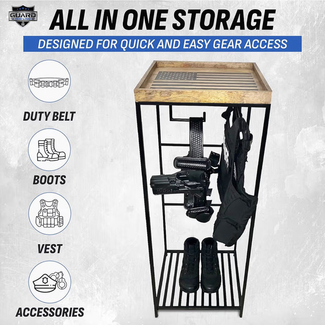Police Gear Rack – Law Enforcement Gear Stand Organizer