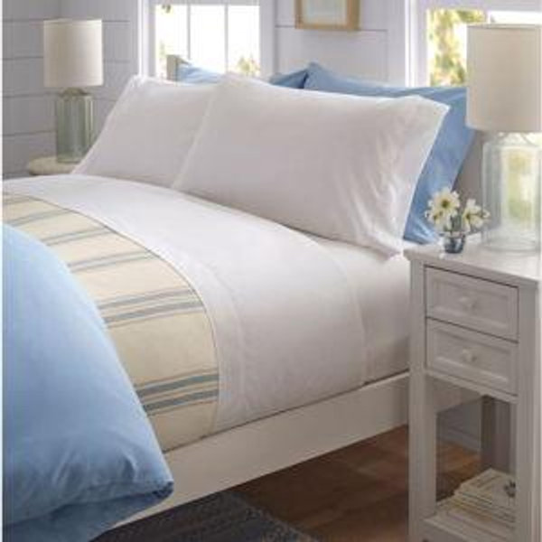 280-Thread-Count Pima Cotton Percale Sheet Set - King, White