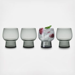 Phoebe Double Old Fashioned Glass, Set of 4
