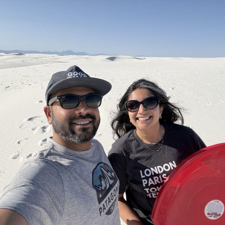 Sand Sleding at White Sands National Park