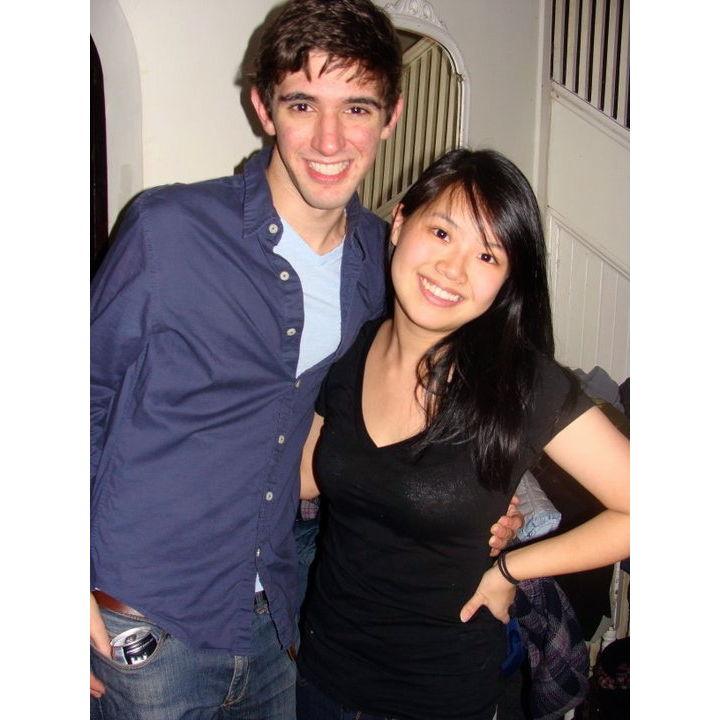 One of the earliest, pre-dating photos of Ping and Nick, in surprisingly good condition after being unearthed from its fossilized state. Clock the pocket Keystone as was tradition at the time.