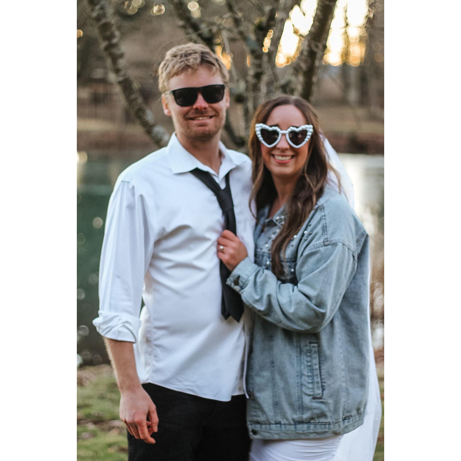 "Save the date" photoshoot