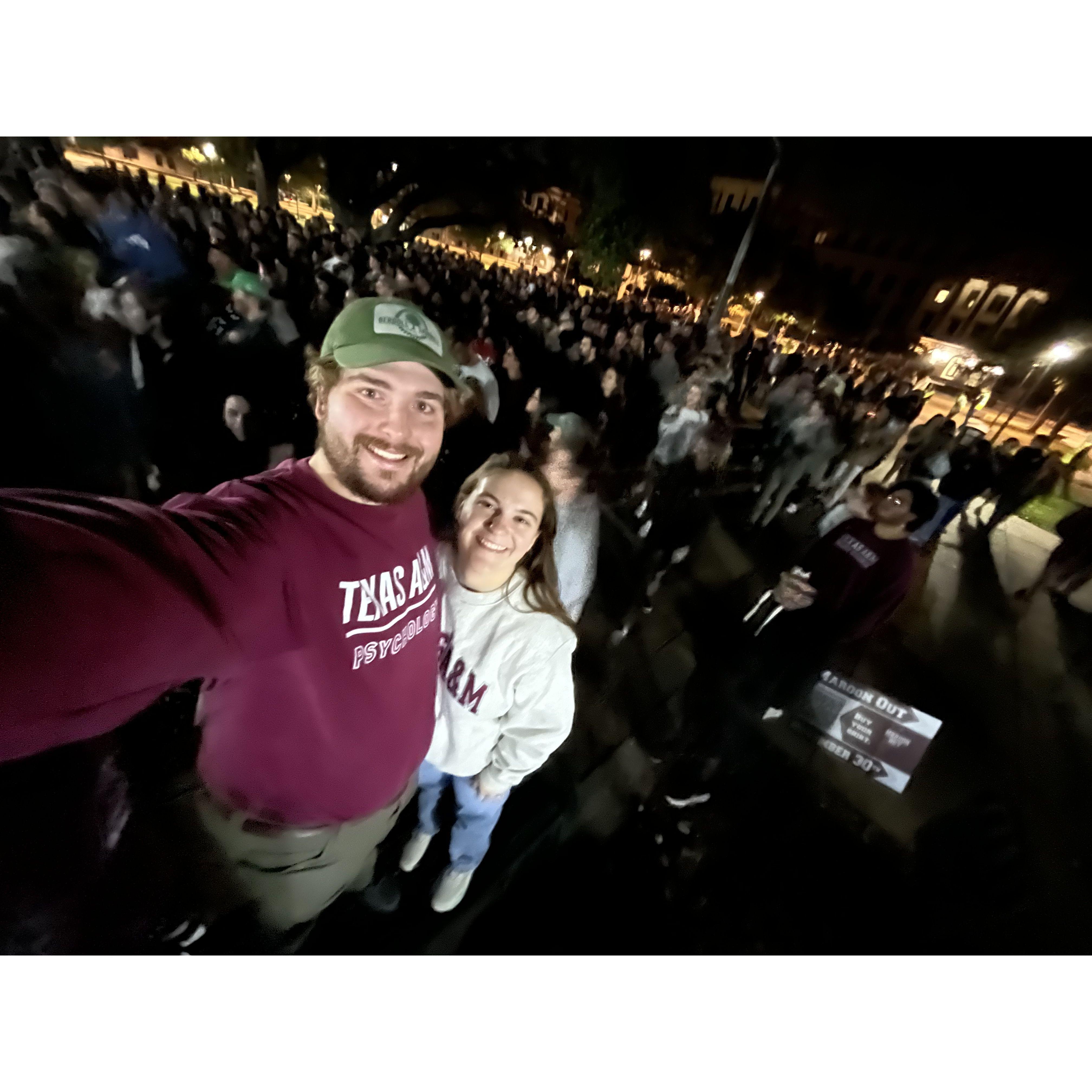 Elephant Walk - a senior tradition at TAMU!