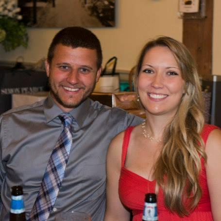 At Erin and John's wedding.