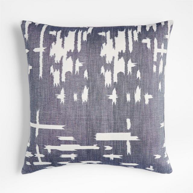 Taza 23" Ikat Blue Pillow Cover