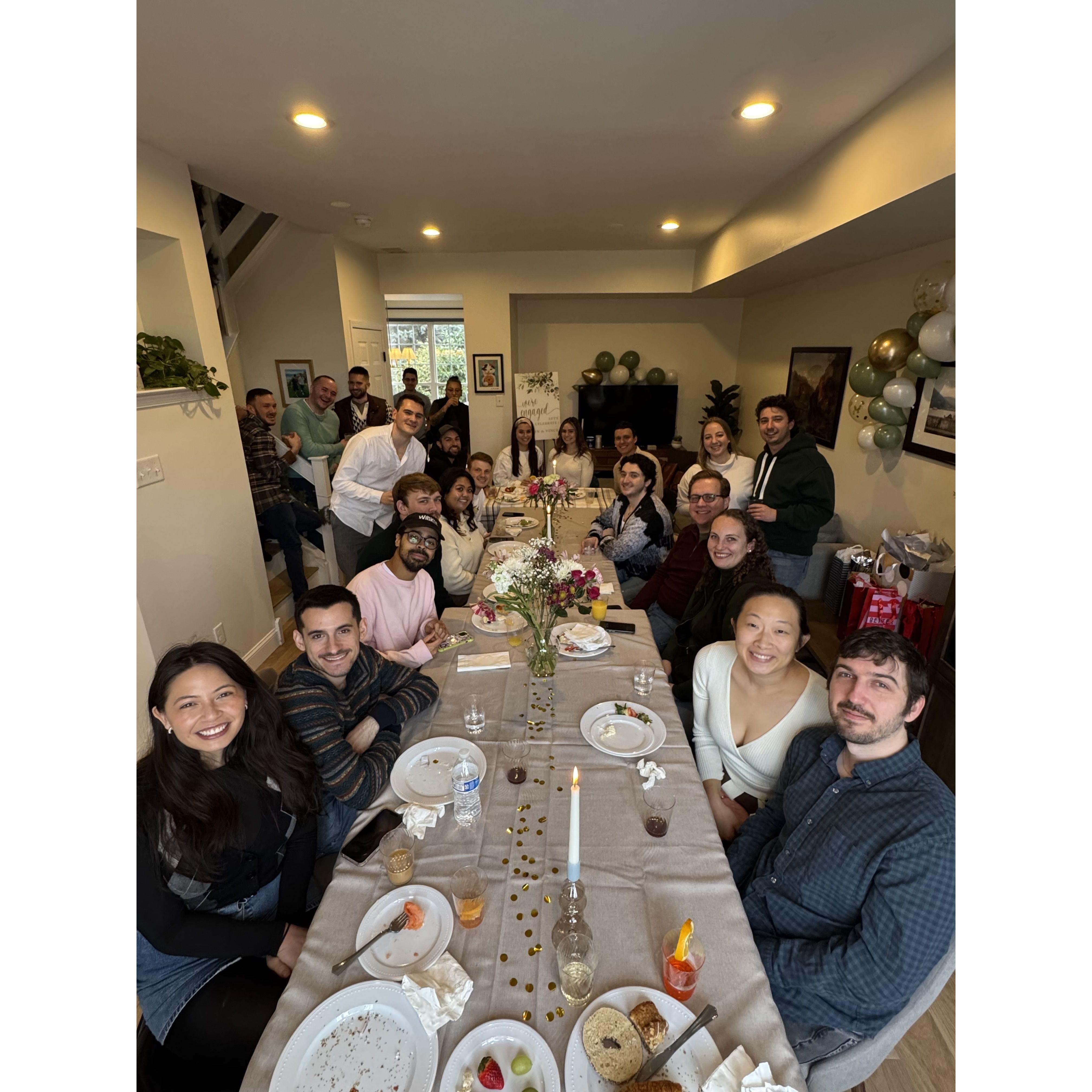 Our engagement party was the perfect day with our best friends!