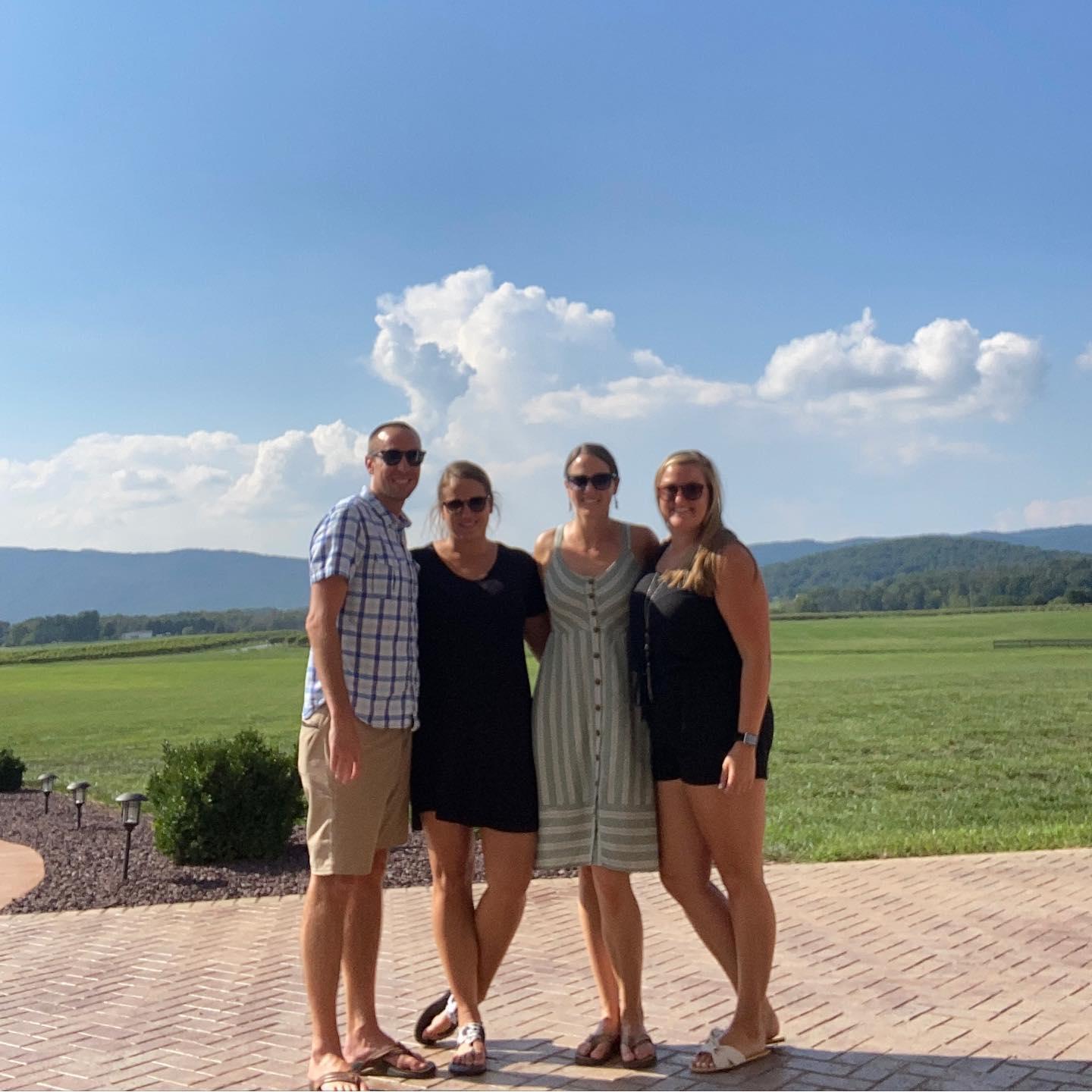 Kelly and Kara were our first visitors in the new house in 2021! We went on an outing to our future wedding site- Brix and Columns!