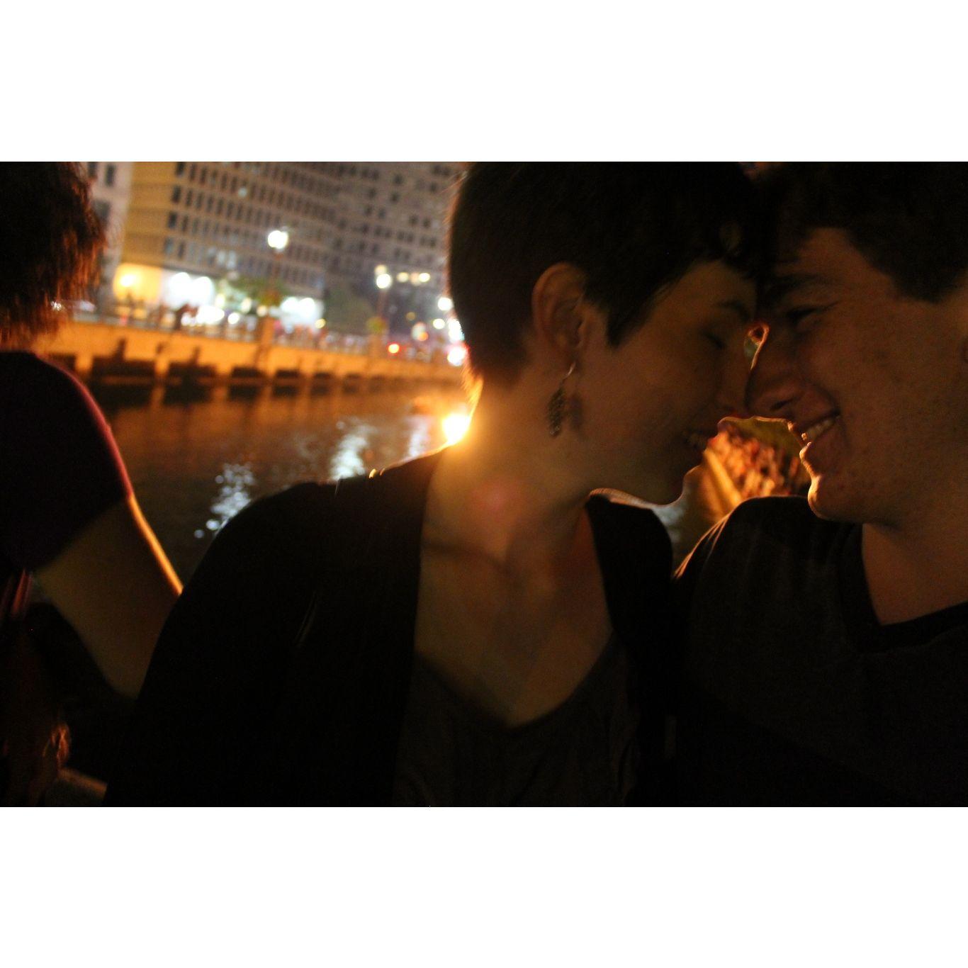WaterFire: Our first date in Providence, the summer we became a couple.