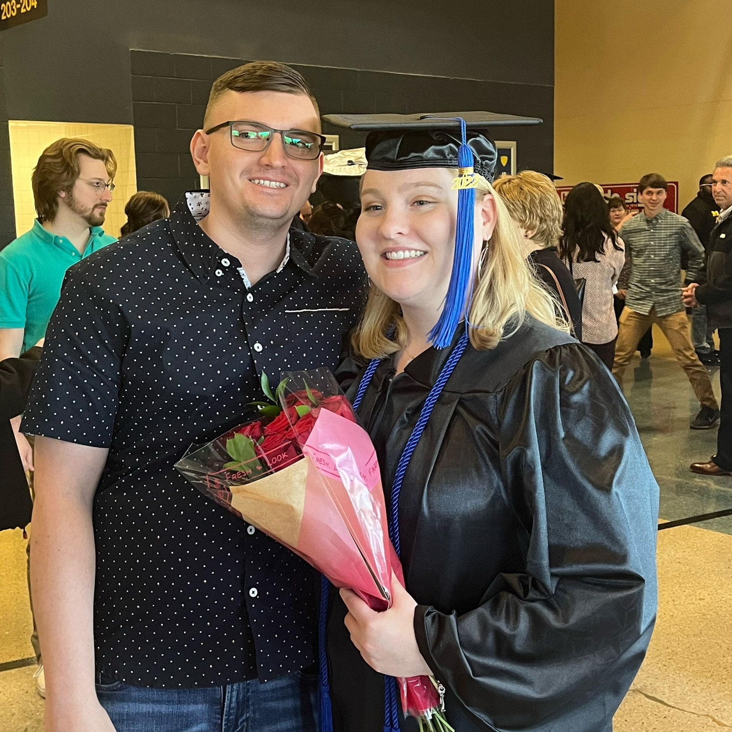 In May 2022 I graduated from the University of Toledo. This was also the day Brad asked me to move in with him! -Leah