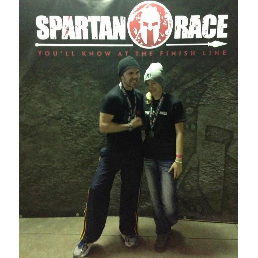 We ran the Spartan Race together!