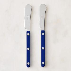 Sabre Bistrot Shiny-Finish Spreader Set, Stainless Steel in Navy Blue