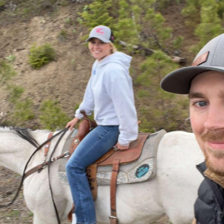 Trail ride in Florence shortly before we started dating