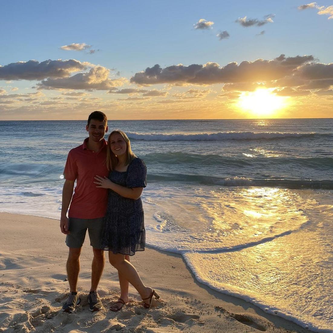 Our trip to Grand Cayman the week after we got engaged