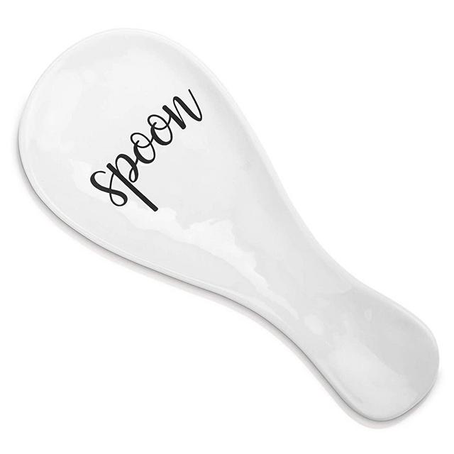 Spoon Rest, Utensil Holder, Oversized Spoon Rest, Spoon Rest for Kitchen Stove, Modern Farmhouse Spoon Rest, White Spoon Rest, Ceramic Spoon Rest for Stove, Modern Farmhouse Kitchen Decor