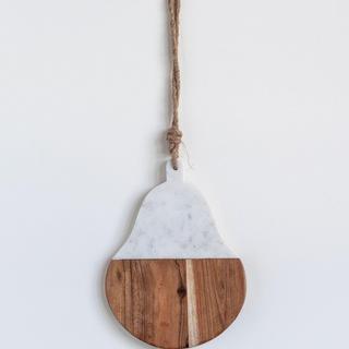 Marble Pear Shaped Cheese Board with Rope
