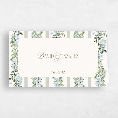 Beige Wedding Place Card - Daisi