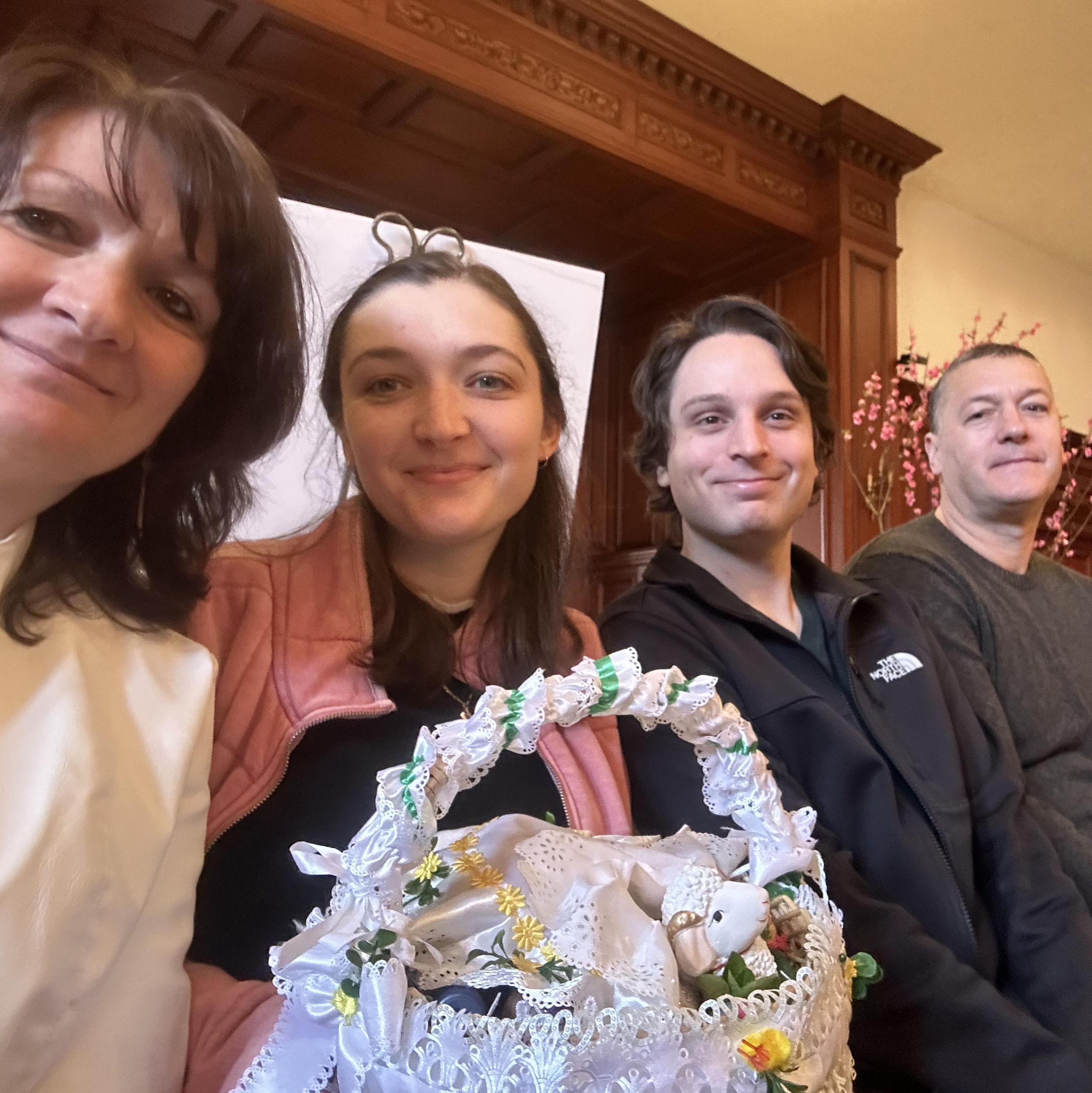 John's first Easter Basket blessing experience!