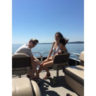 Out on the lake spending quality time with Joseph's family. We are water people for sure!