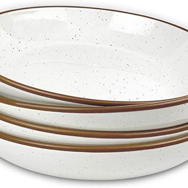 Mora Ceramic Plates Set, 7.8 in - Set of 6 - The Dessert, Salad, Appetizer,  Small Dinner etc Plate. Microwave, Oven, and Dishwasher Safe, Scratch