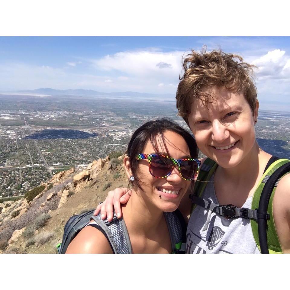 We made it to the top of Jo's favorite hike in Ogden, UT
