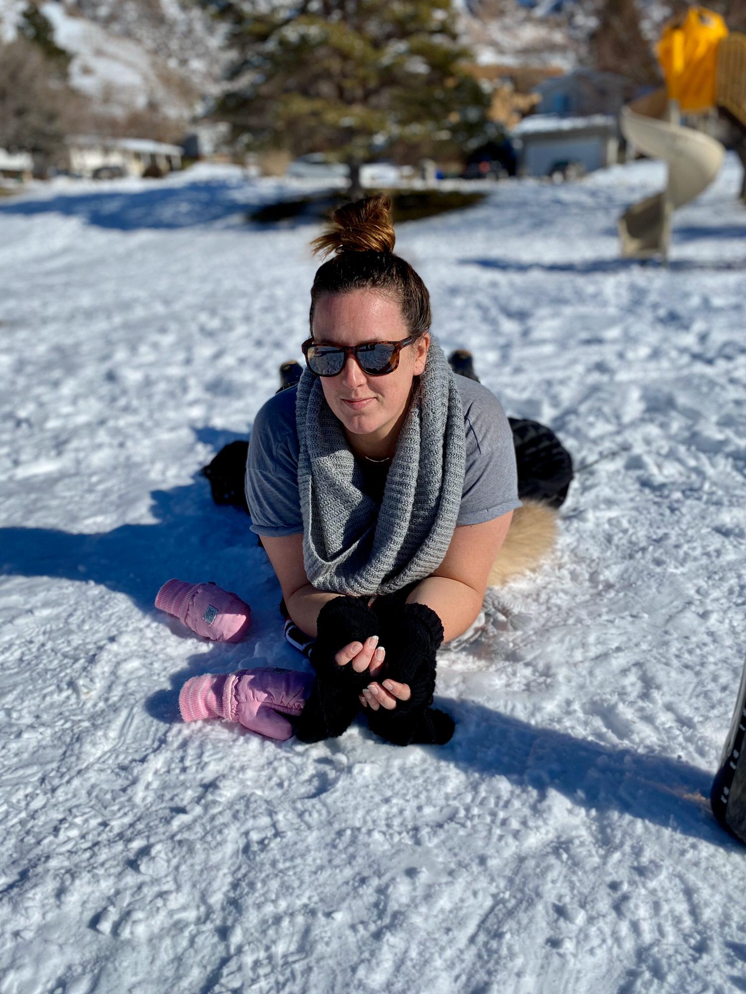 Family snow time, Ogden 2019.