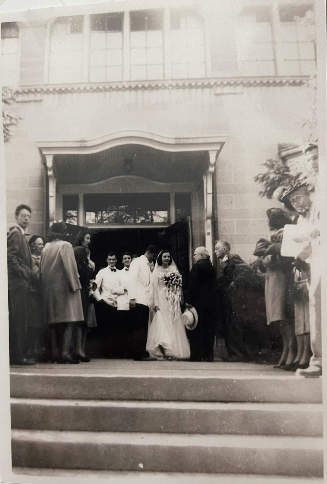 Ali’s grandparents, Paul and Frances, on their wedding day.
