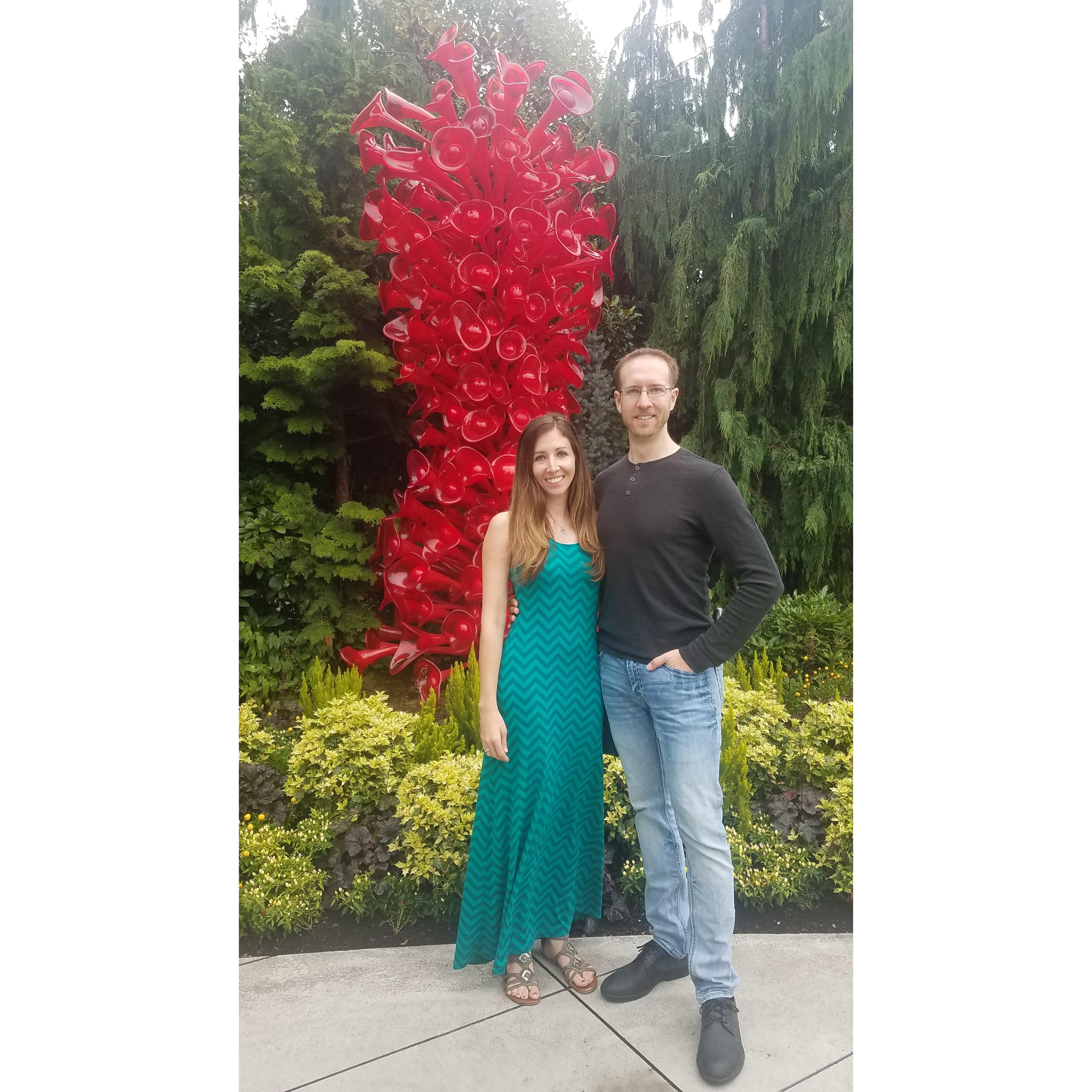 Our first time to the Chihuly exhibit in Seattle - amazing!