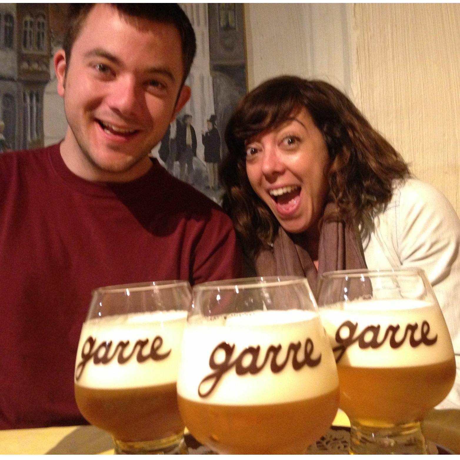Us and Belgian beer = true lurve.