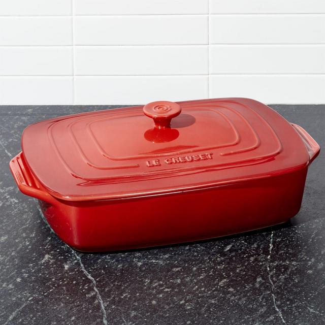 Le Creuset ® Cerise 3.5-Quart Covered Rectangular Casserole