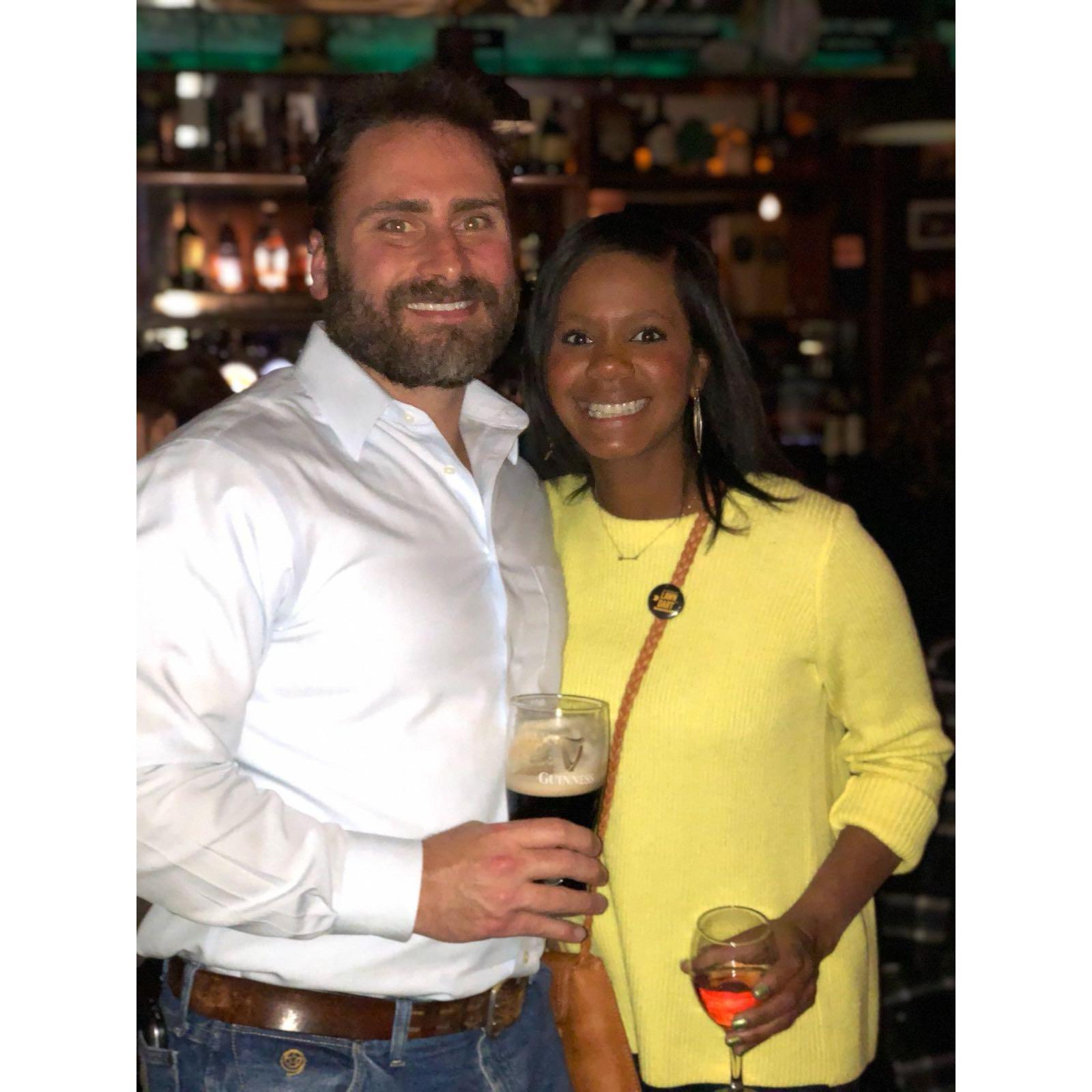 A night out during our March St. Patrick's vacation to Ireland.
