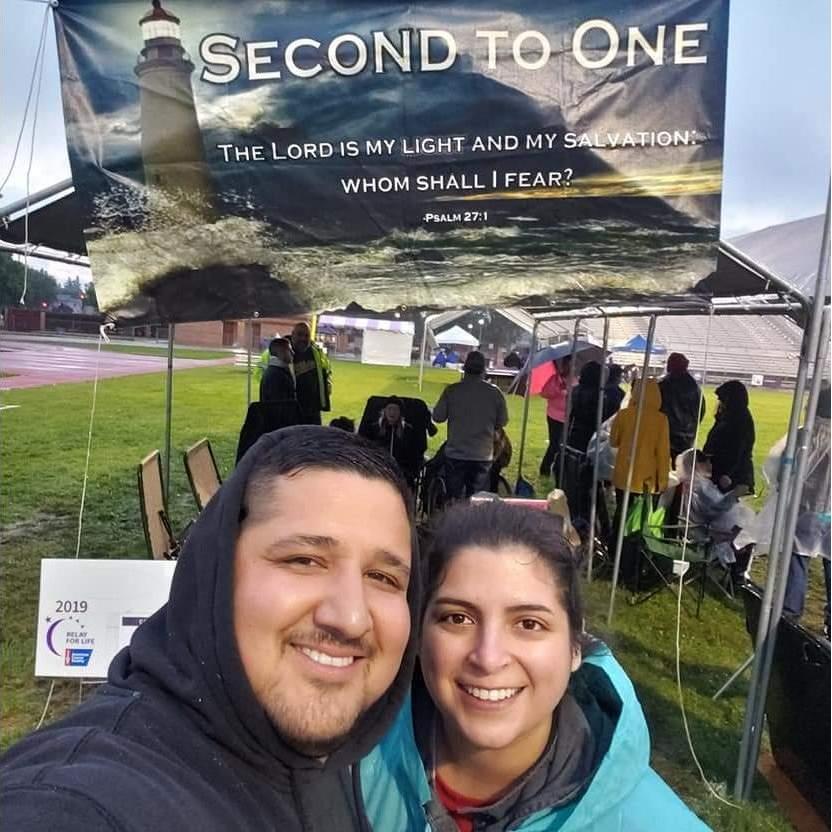 Relay for Life 2019 - It was raining like crazy that year, so we decided not to take Leo.