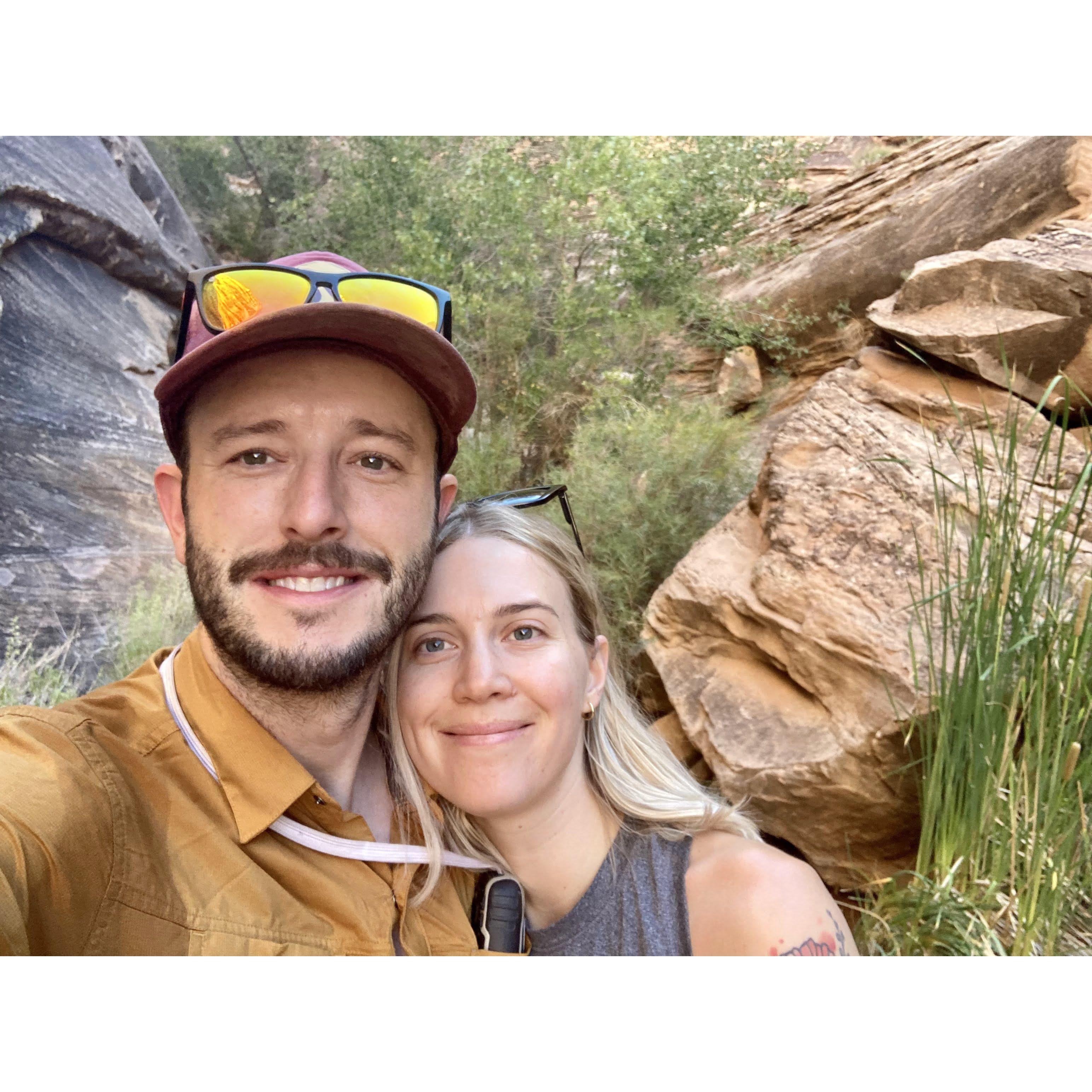 The first photo we took together