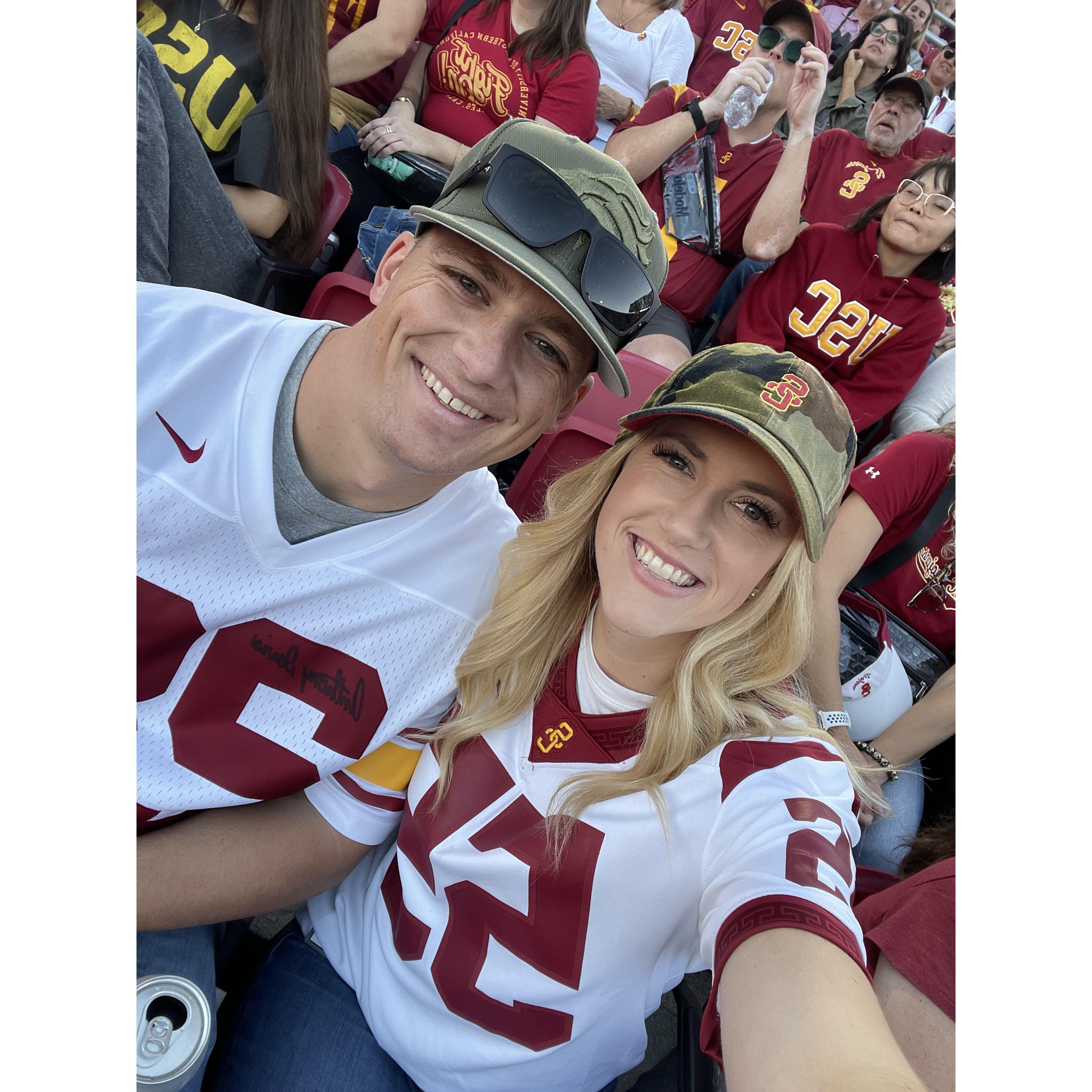Cody's first USC game!