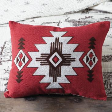Tumbleweed Trail Red Aztec Pillow
