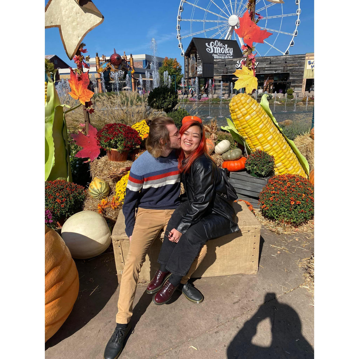 The hours before the proposal. We went to the Island in Gatlinburg/Pigeon Forge.