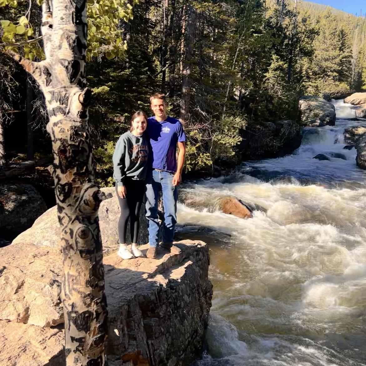 A photo by a beautiful river in Colorado🏞️!!