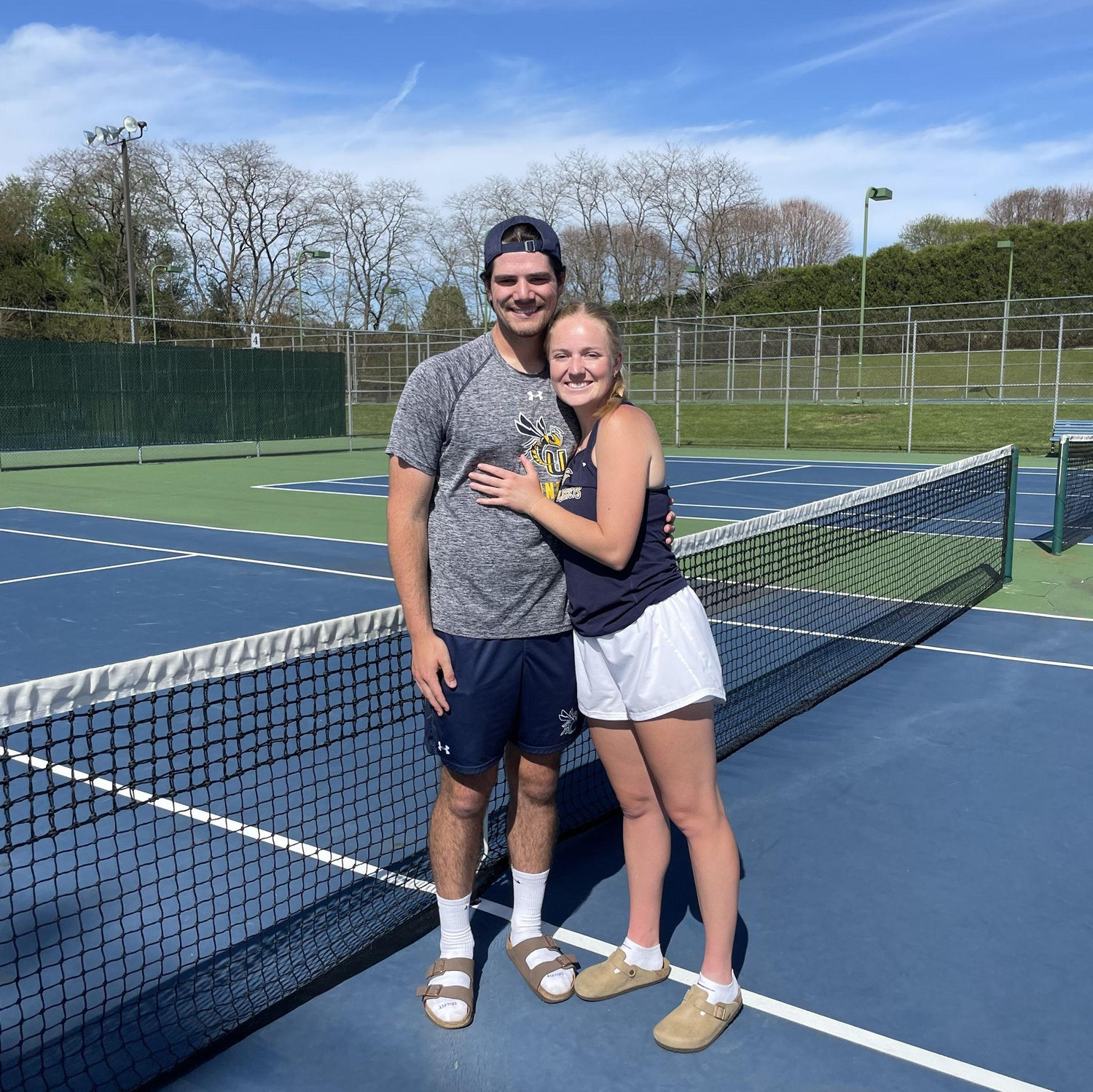 Did I mention we play tennis?