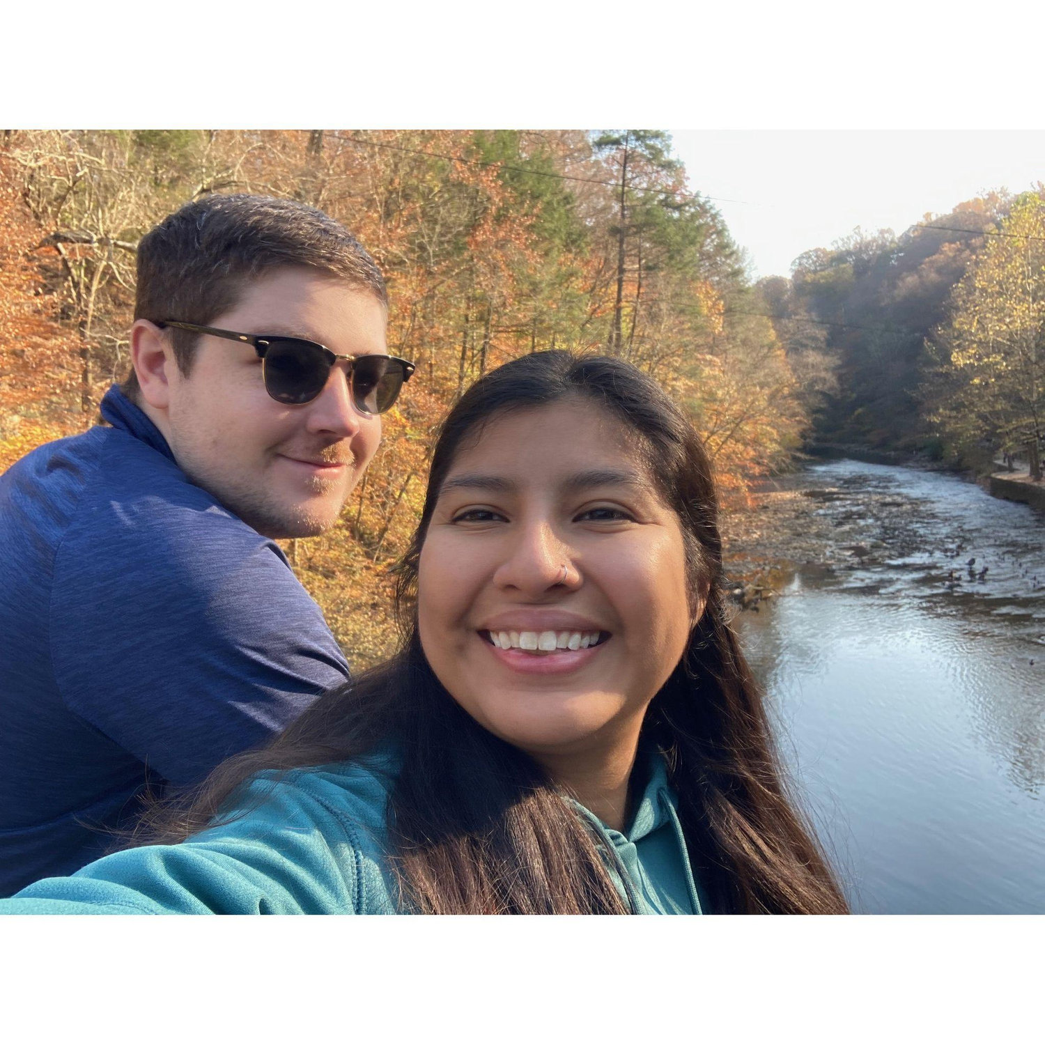 Hiking in the Wissahickon by our house