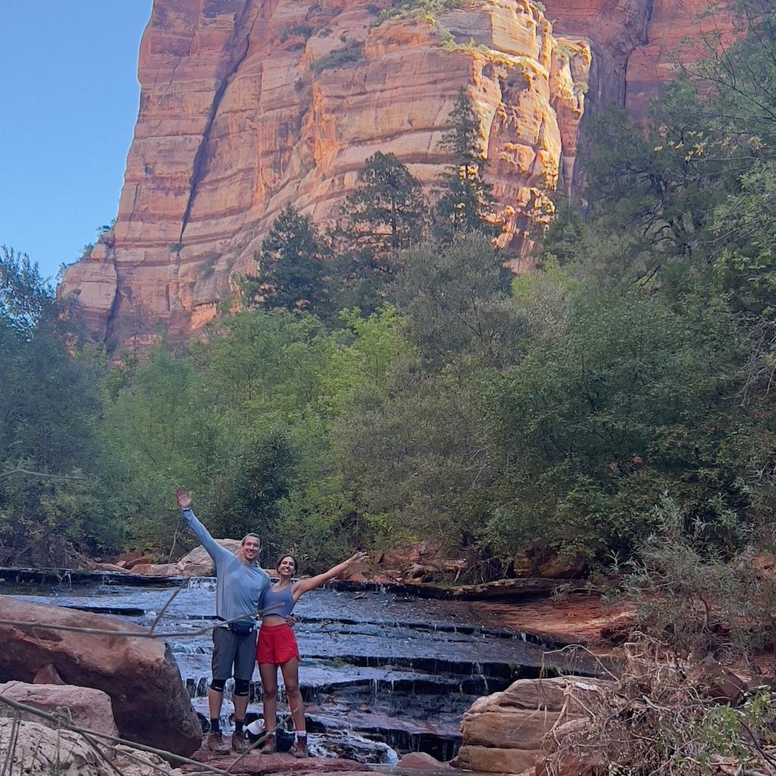 Exploring all over Zion national park to celebrate Kendall’s 30th!