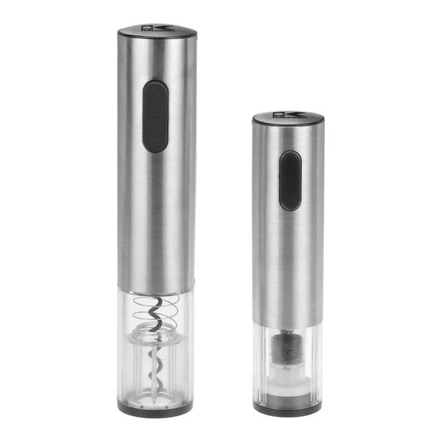 Kalorik Wine Lovers 2-Piece Cordless Electric Corkscrew and Preserver Set